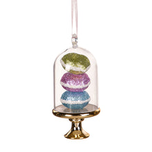 Load image into Gallery viewer, Plastic Macarons in Cloche Ornament, 3 Asst