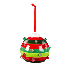 Load image into Gallery viewer, Ceramic LED Round Ornaments,3in, 2 Asst