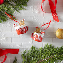 Load image into Gallery viewer, Resin Gingerbread Mug Ornament, 2 Asst