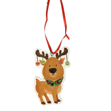 Load image into Gallery viewer, Wood Christmas Character Ornaments, 4in, 8 Asst