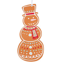 Load image into Gallery viewer, Wood Gingerbread w/Icing Ornaments, 4 Asst