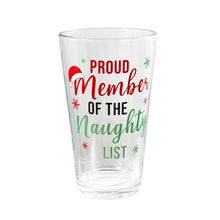Load image into Gallery viewer, Christmas Pint Glasses, 15oz, 4 Asst