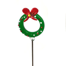 Load image into Gallery viewer, Glass Christmas Plant Picks, 4 Asst