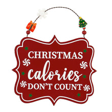 Load image into Gallery viewer, Wood Christmas Sign, 6 Asst
