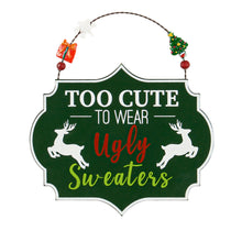 Load image into Gallery viewer, Wood Christmas Sign, 6 Asst