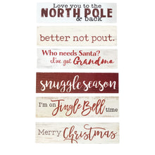 Load image into Gallery viewer, Wood Christmas Sign Decor