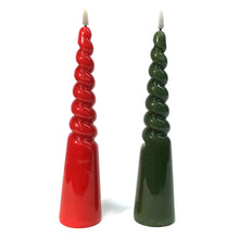 Load image into Gallery viewer, Twisted LED Candle, 2 Asst