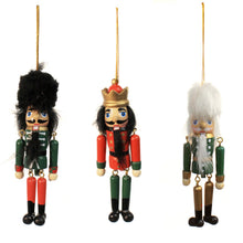 Load image into Gallery viewer, Nutcracker Ornament 5.5in, 3 Asst