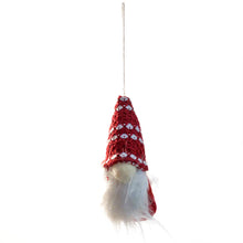 Load image into Gallery viewer, Red Gnome Ornament, 3 Asst