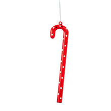 Load image into Gallery viewer, Glass Candy Cane Ornament, 3 Asst