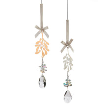 Load image into Gallery viewer, Metal Mistletoe Ornament,2 Asst