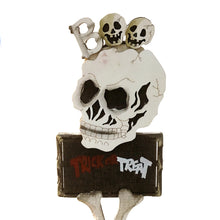 Load image into Gallery viewer, Skeleton Halloween Sign Stake
