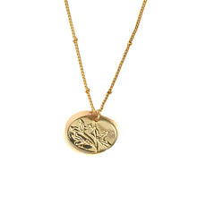 Load image into Gallery viewer, Birth Month Flower Necklace, 12 Asst