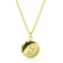 Load image into Gallery viewer, Engraved Initial Locket Necklace, 12 Asst