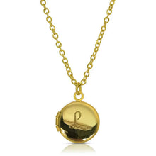 Load image into Gallery viewer, Engraved Initial Locket Necklace, 12 Asst