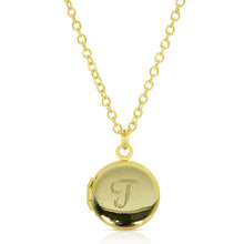 Load image into Gallery viewer, Engraved Initial Locket Necklace, 12 Asst