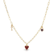 Load image into Gallery viewer, Enamel Treasure Necklace, 6 Asst