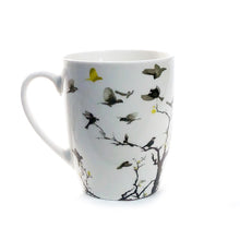 Load image into Gallery viewer, Bird Flock White Ceramic Mug, 2 Asst