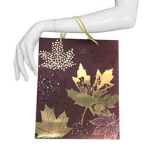Load image into Gallery viewer, Leaves Gift Bag, 13x10in, 3 Asst