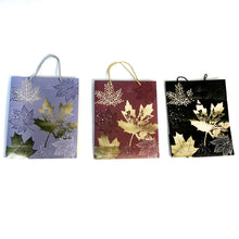 Load image into Gallery viewer, Leaves Gift Bag, 13x10in, 3 Asst