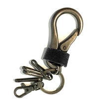 Load image into Gallery viewer, Metal with Leather Band Keychain, 2 Asst