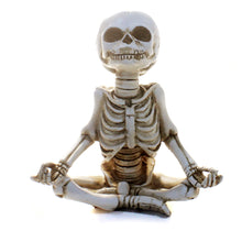 Load image into Gallery viewer, Resin Skeleton Figurine in Yoga Pose, 2 Styles