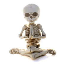 Load image into Gallery viewer, Resin Skeleton Figurine in Yoga Pose, 2 Styles
