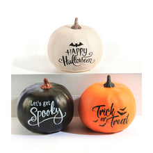 Load image into Gallery viewer, Decor, Foam Printed Pumpkin, 3 Assorted
