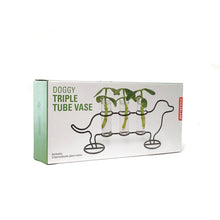 Load image into Gallery viewer, Doggy Triple Tube Vase