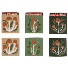 Load image into Gallery viewer, SAFETY MATCHES, MATCHBOX w MUSHROOM; MULTICOLOR
