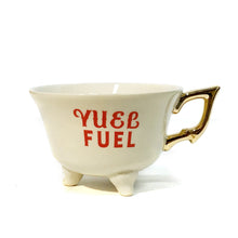 Load image into Gallery viewer, ROUND 6OZ. STONEWARE FOOTED TEACUP w/ HOLI