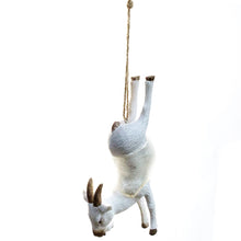 Load image into Gallery viewer, Glass & Resin Farm Animals in Yoga Pose Ornaments