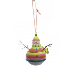 Load image into Gallery viewer, Ornament, Resin Snowman w/ Glitter
