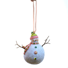 Load image into Gallery viewer, Ornament, Resin Snowman w/ Glitter