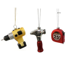Load image into Gallery viewer, Ornament, Glass Construction Tools w/ Glitter