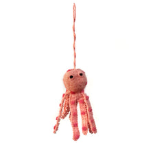 Load image into Gallery viewer, Ornament, Wool Felt, Beaded Octopus; 3 Colors