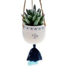 Load image into Gallery viewer, Hanging Faux Succulent Planter, 6 Asst
