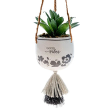 Load image into Gallery viewer, Hanging Faux Succulent Planter, 6 Asst