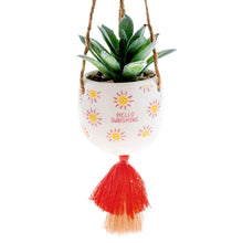 Load image into Gallery viewer, Hanging Faux Succulent Planter, 6 Asst