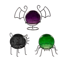 Load image into Gallery viewer, Gazing Ball, Glass with Stand Halloween
