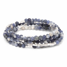 Load image into Gallery viewer, Stone Wrap Bracelet,Sodalite/Silver