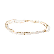 Load image into Gallery viewer, Delicate Stone Wrap Bracelet, Labradorite/Gold