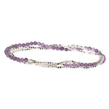 Load image into Gallery viewer, Delicate Stone Wrap Bracelet, Amethyst