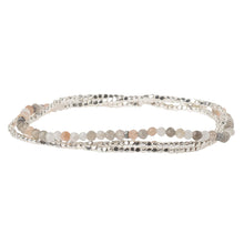 Load image into Gallery viewer, Delicate Stone Wrap Bracelet, Moon Stone