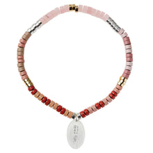 Load image into Gallery viewer, Intention Charm Necklace, Rose Quartz