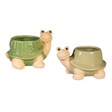 Load image into Gallery viewer, Ceramic Turtle Planter 3.94"x 5.9"x 3.46"