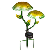 Load image into Gallery viewer, 16in Solar Garden Stake, Glass Mushroom