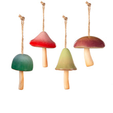 Load image into Gallery viewer, Mini Ceramic Mushroom Garden Bell 4 Assorted
