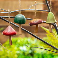 Load image into Gallery viewer, Mini Ceramic Mushroom Garden Bell 4 Assorted