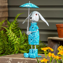 Load image into Gallery viewer, Metal Raincoat Dog With Umbrella 16in